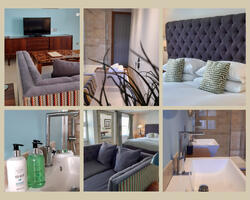 Blue room collage